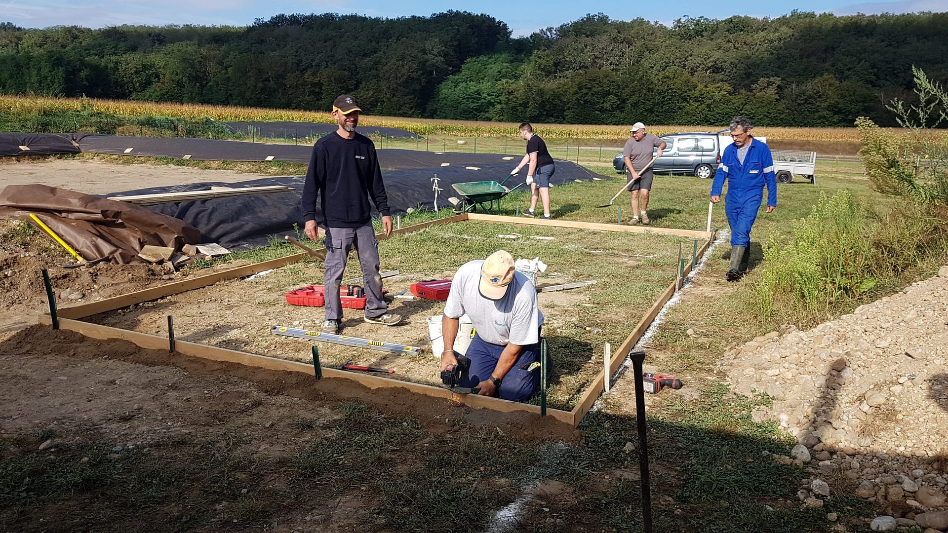 Reprise des travaux du nouveau bassin